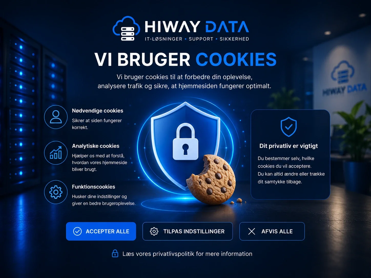 Cookiepolitik hos Hiway Data