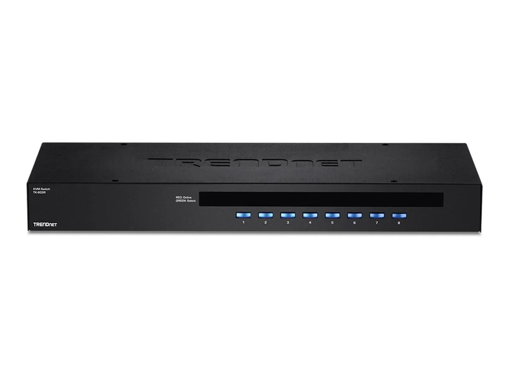 TRENDnet TK 803R KVM switch Monterbar på stativ