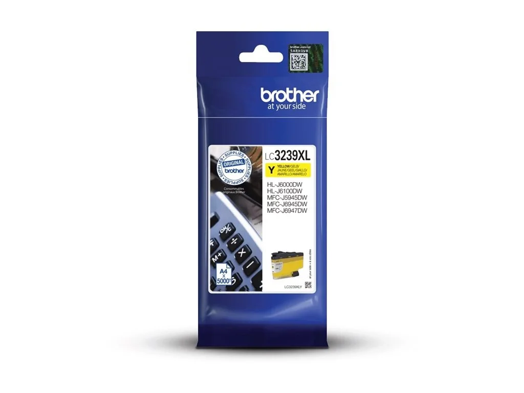 Brother LC 3239XLY Gul 5000 sider Blæk