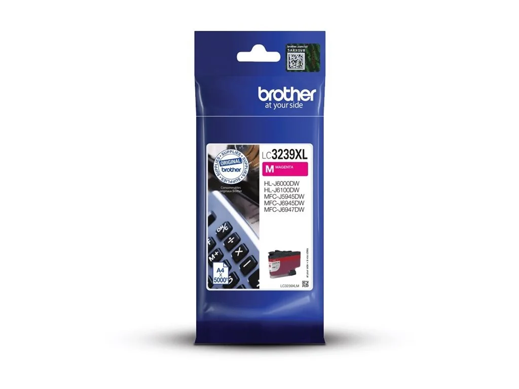 Brother LC 3239XLM Magenta 5000 sider Blæk