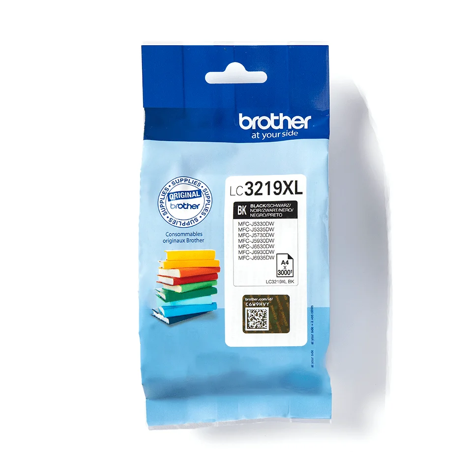Brother LC 3219XLBK Sort 3000 sider Blæk