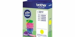 Brother LC 221Y Gul 260 sider Blæk