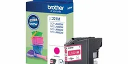 Brother LC 221M Magenta 260 sider Blæk