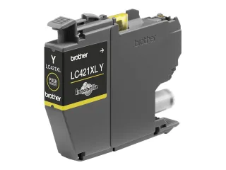 Brother LC 421XLY Gul 500 sider Blæk