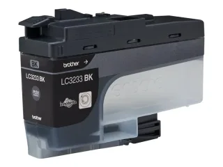 Brother LC 3233BK Sort 3000 sider Blæk