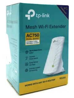 TP-Link RE200 WiFi-rækkeviddeforlænger Ekstern