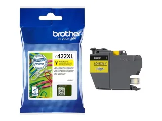 Brother LC 422XLY Gul 1500 sider Blæk