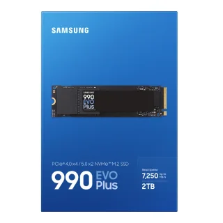 Samsung 990 EVO Plus Solid state-drev MZ-V9S2T0 2TB M.2 PCI Express 4.0 x4 (NVMe) PCI Express 5.0