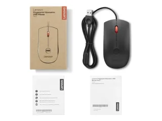Lenovo Optisk Kablet Sort Rød