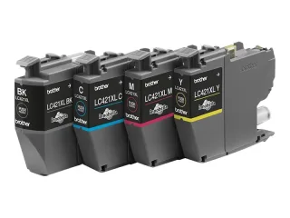 Brother LC 421XL Sort Gul Cyan Magenta 500 sider