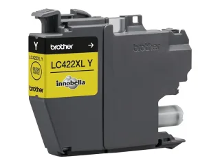 Brother LC 422XLY Gul 1500 sider Blæk