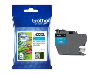 Brother LC 422XLC Cyan 1500 sider Blæk