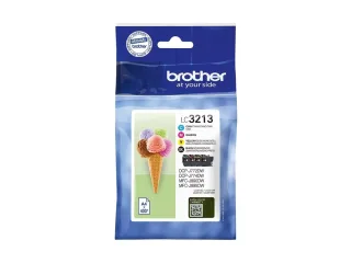 Brother LC 3213 Value Pack Sort Gul Cyan Magenta 400 sider