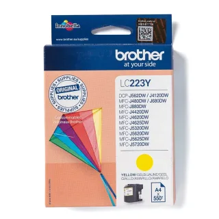 Brother LC 223Y Gul 550 sider Blæk