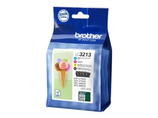 Brother LC 3213 Value Pack Sort Gul Cyan Magenta 400 sider