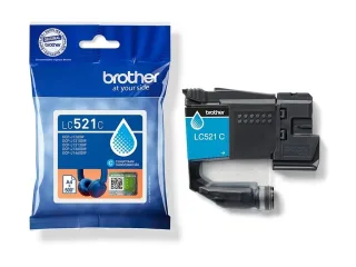 Brother LC 521C Cyan 500 sider Blæk
