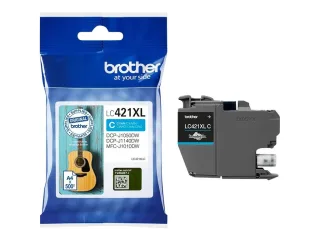 Brother LC 421XLC Cyan 500 sider Blæk