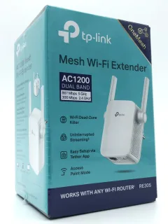 TP-Link AC1200 Wi-Fi Range Extender RE305 WiFi-rækkeviddeforlænger Ekstern