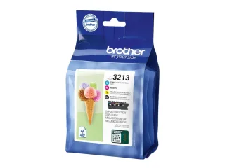 Brother LC 3213 Value Pack Sort Gul Cyan Magenta 400 sider