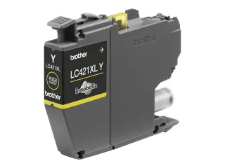 Brother LC 421XLY Gul 500 sider Blæk