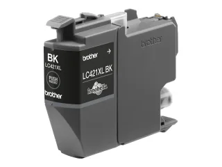 Brother LC 421XLBK Sort 500 sider Blæk