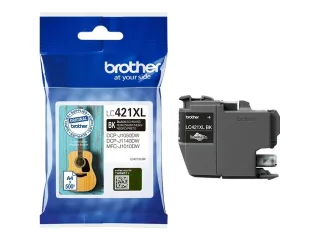 Brother LC 421XLBK Sort 500 sider Blæk